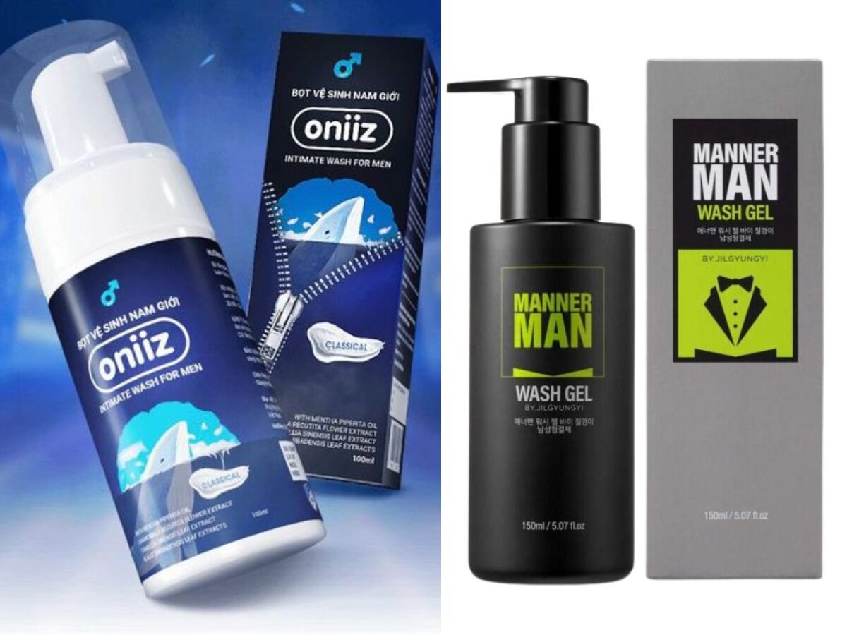 Dung dịch vệ sinh nam thường có 3 dạng kết cấu chính