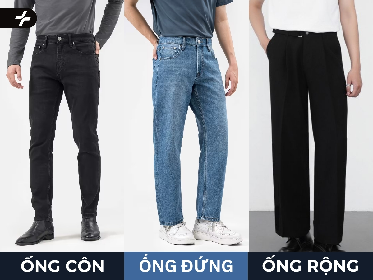 Các kiểu dáng quần tây nam phổ biến