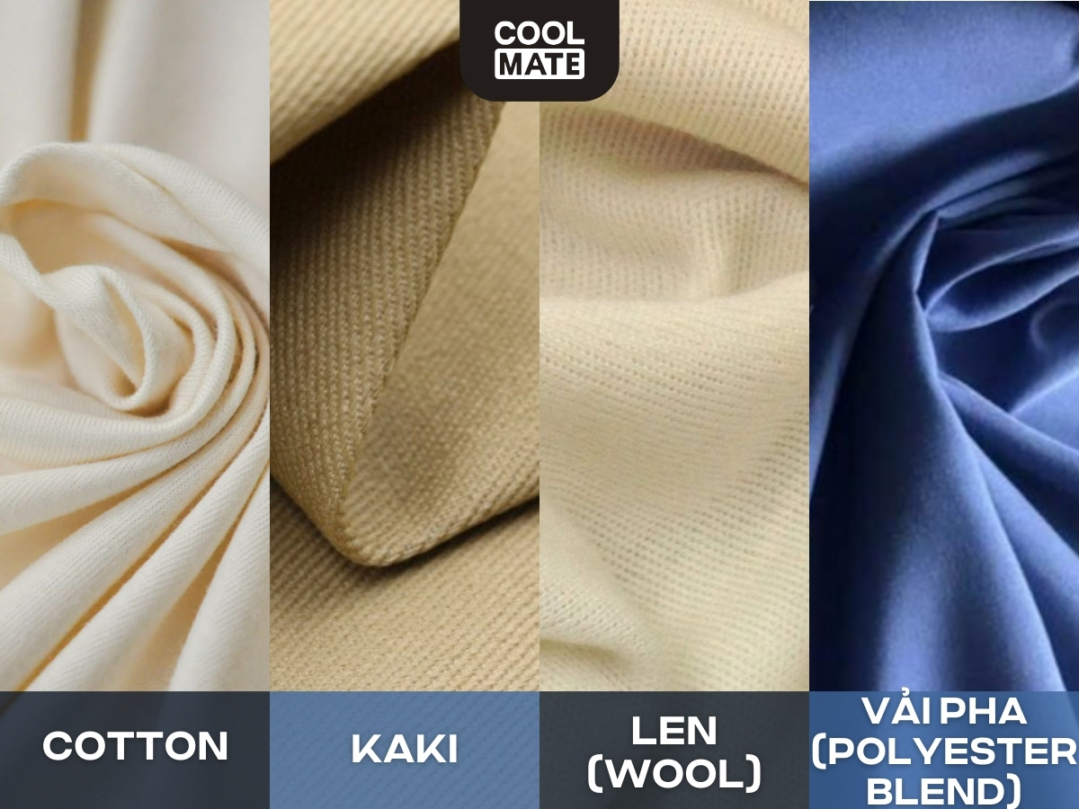 Chất liệu quần tây nam thường gặp