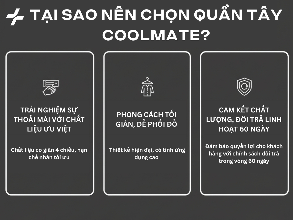 lí do nên chọn quần tây Coolmate