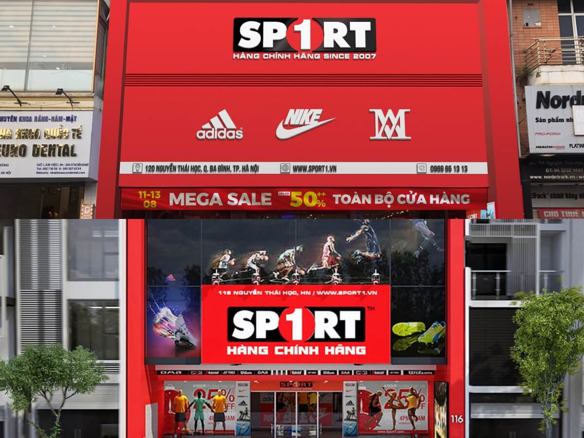 Shop bán quần áo thể thao Sport1