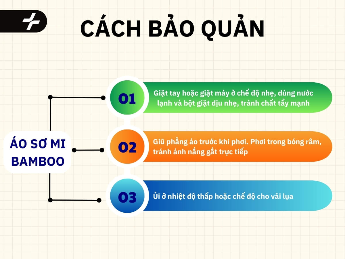 Cách bảo quản áo sơ mi vải Bamboo