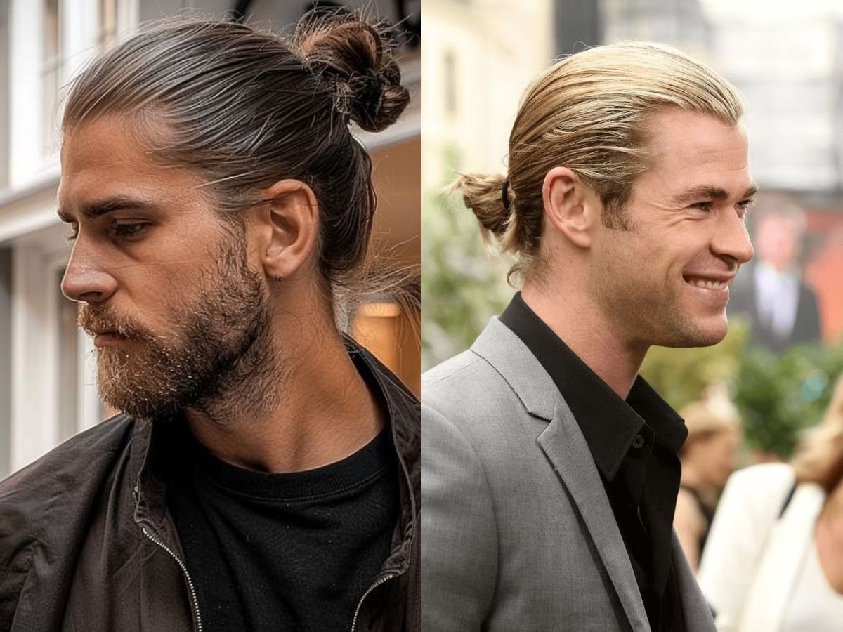 Mini Man Bun giải pháp sành điệu khi tóc chưa dài