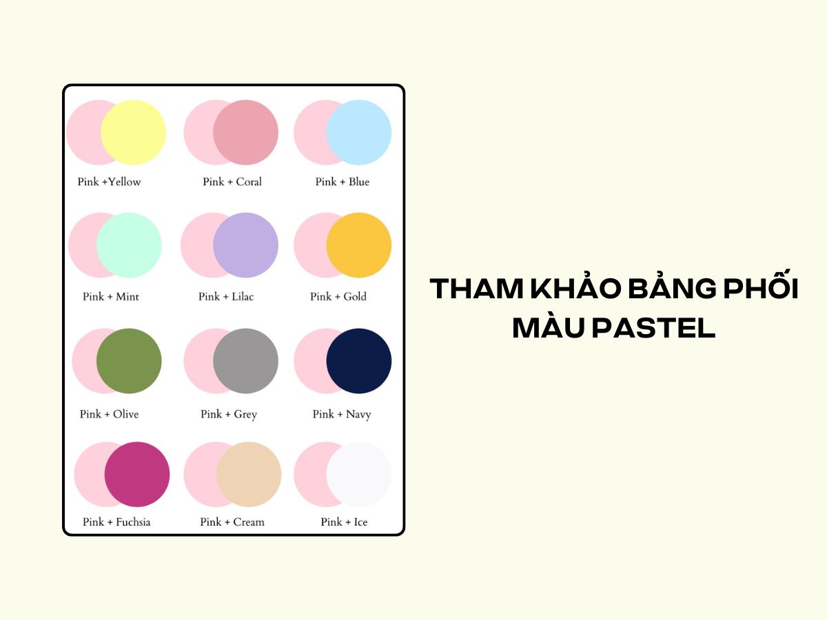 Có nhiều cách phối khác nhau với quần áo màu pastel