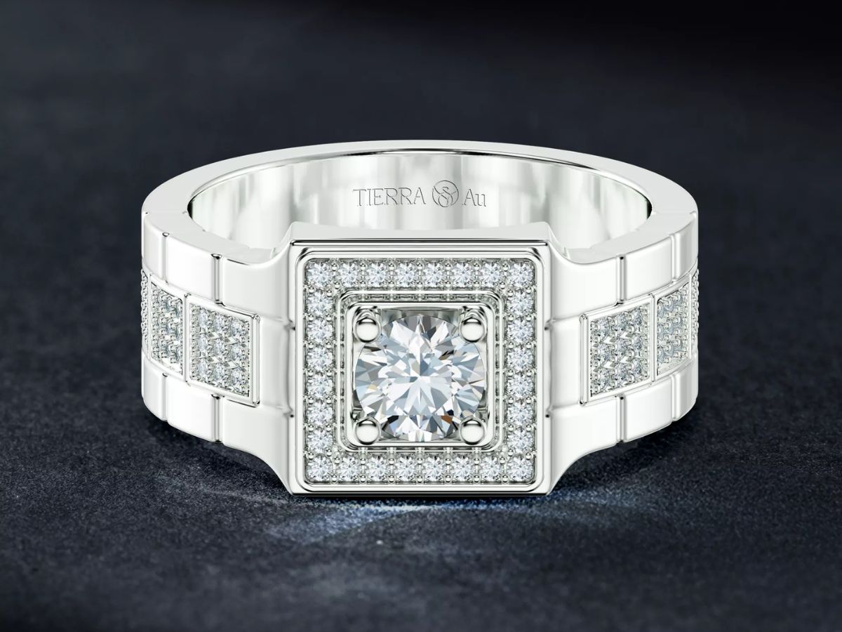 Nhẫn nam Tierra Diamond đẹp hút hồn