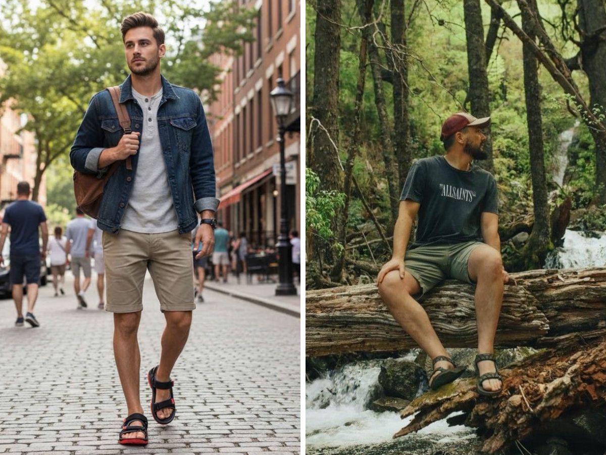 Sandal mang đến vẻ năng động