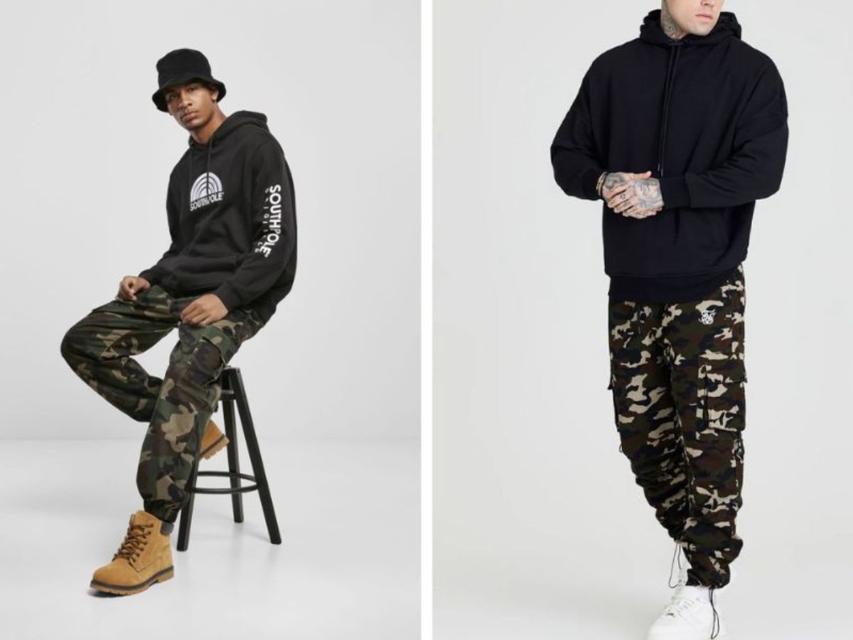 cách phối đồ với họa tiết Camouflage