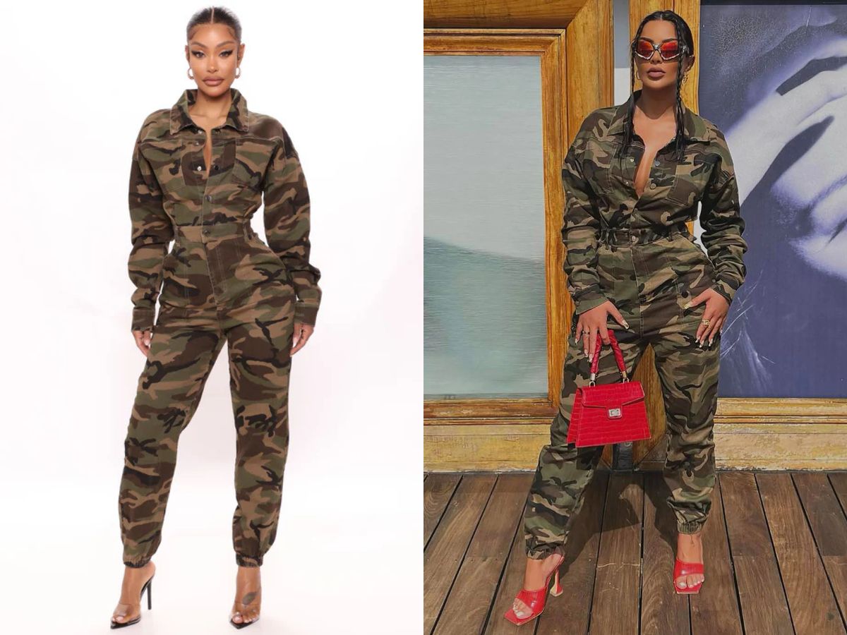 cách phối đồ với họa tiết Camouflage