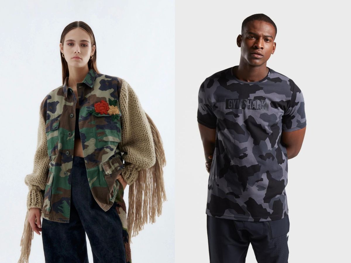 cách phối đồ với họa tiết Camouflage