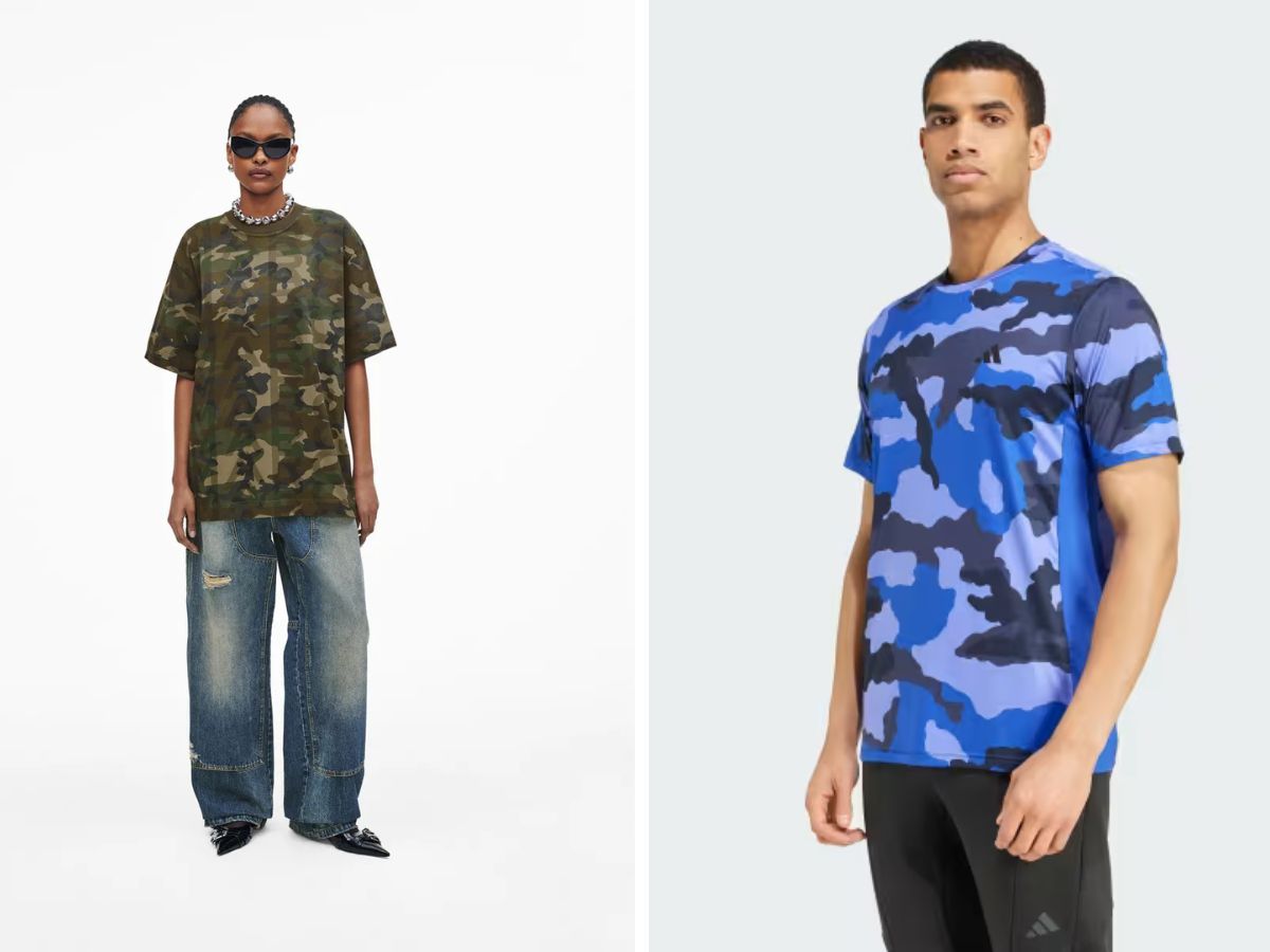 cách phối đồ với họa tiết Camouflage