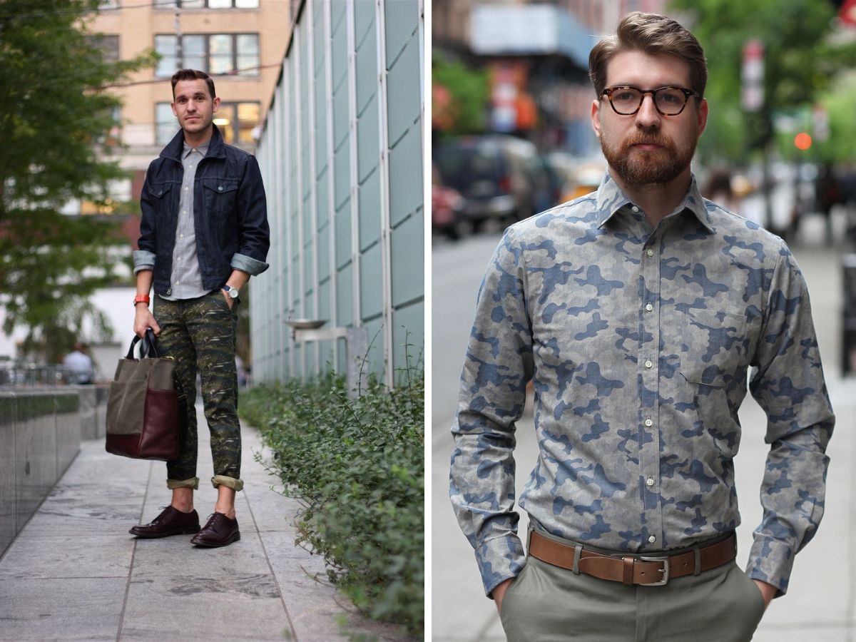 Hoạ tiết camouflage dần được yêu thích trong giới thời trang