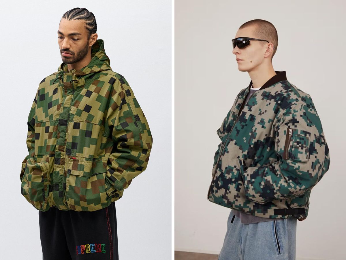 Trang phục với hoạ tiết camouflage có thể phối với nhiều kiểu quần khác nhau