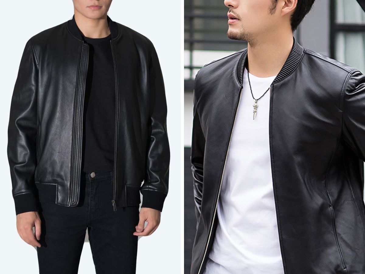 Áo khoác da Bomber hiện thân của sự năng động và linh hoạt