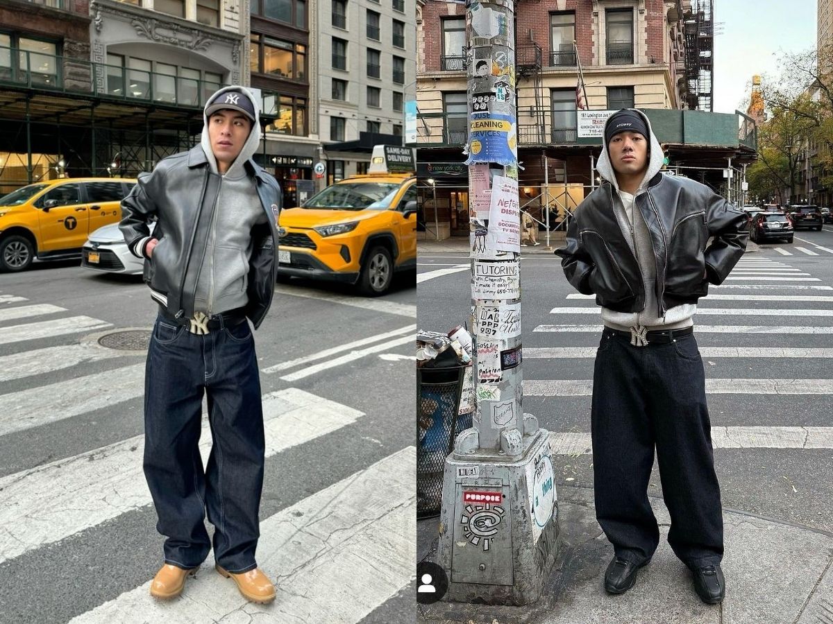 Phối áo khoác hoodie nam theo phong cách layering