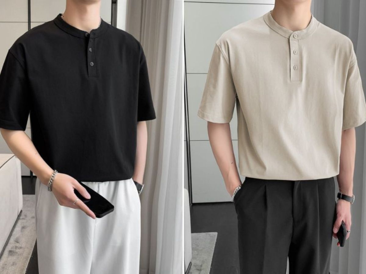 TOP 10 địa chỉ mua áo cổ trụ nam tại Hà Nội