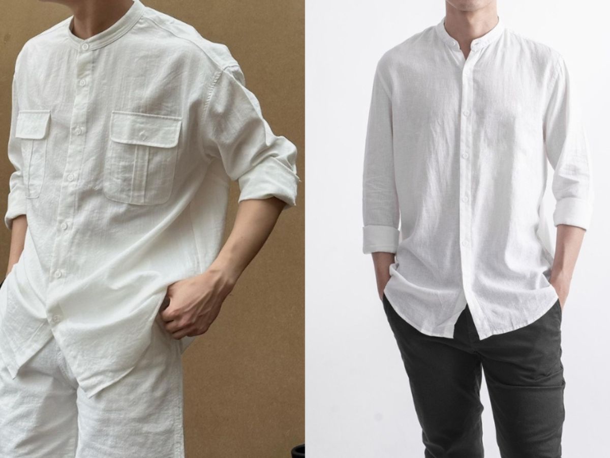 TOP 10 địa chỉ mua áo cổ trụ nam tại Hà Nội