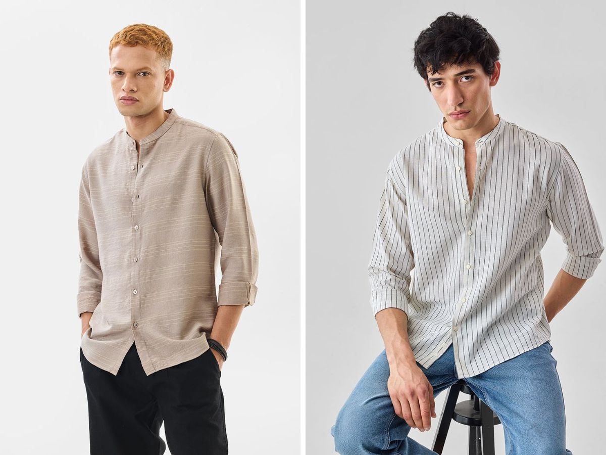 Bạn có thể tham khảo các mẫu áo cổ trụ từ nhiều thương hiệu khác