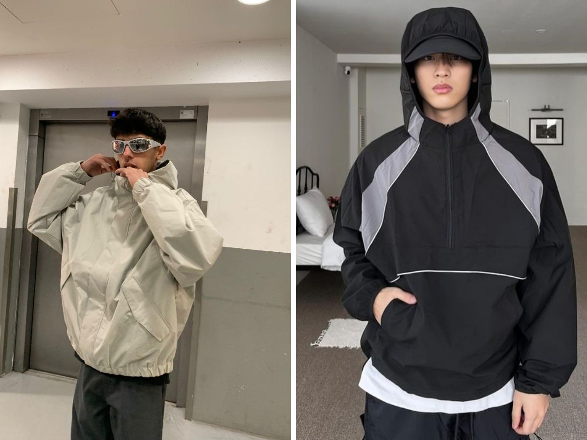 Vải dù và polyester là 1 chất liệu ổn áp cho áo khoác gió