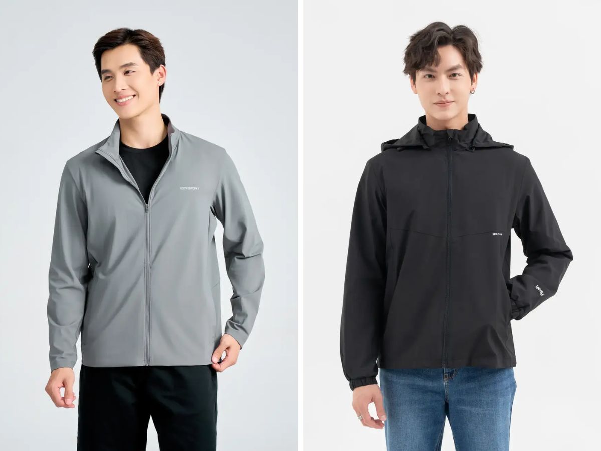 Nhiều mẫu áo khoác gió tại Yody đơn giản nhưng vẫn bao đẹp