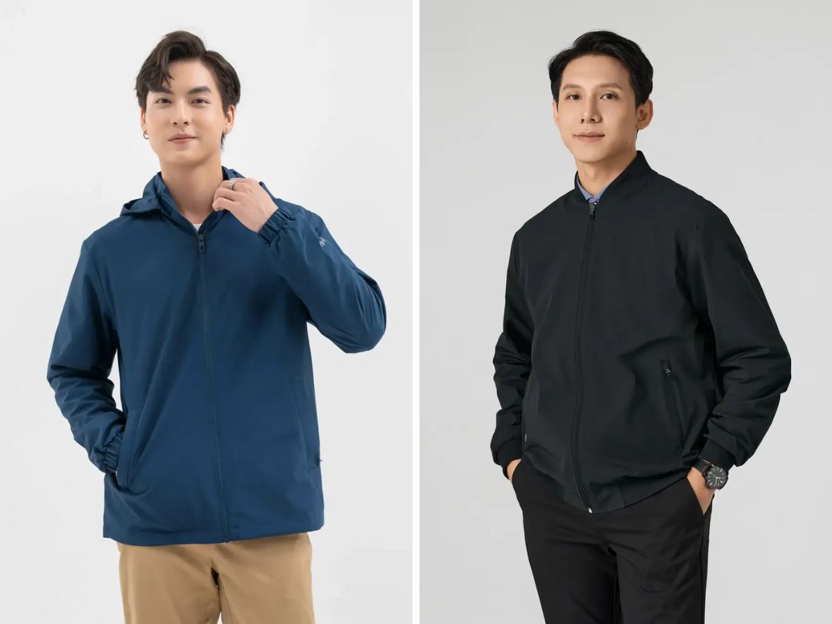 Áo khoác gió Yody nhiều màu sắc, dễ chọn lựa