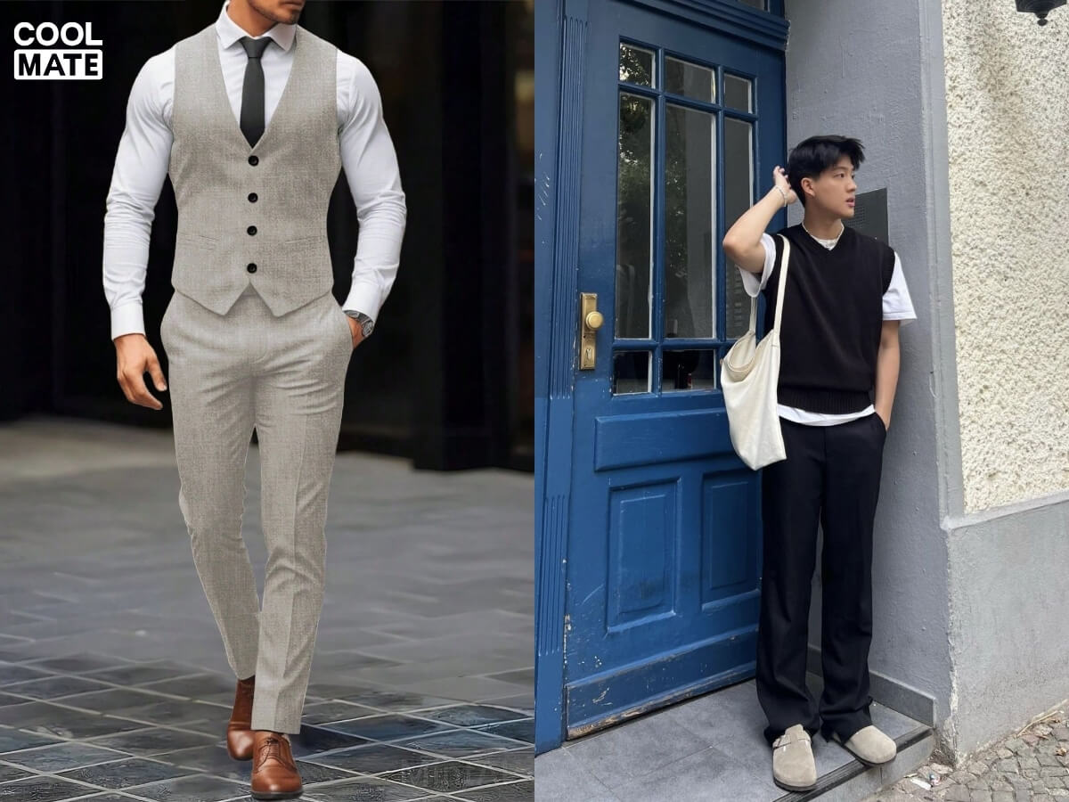 Áo len gile nam là item đa năng, dễ phối