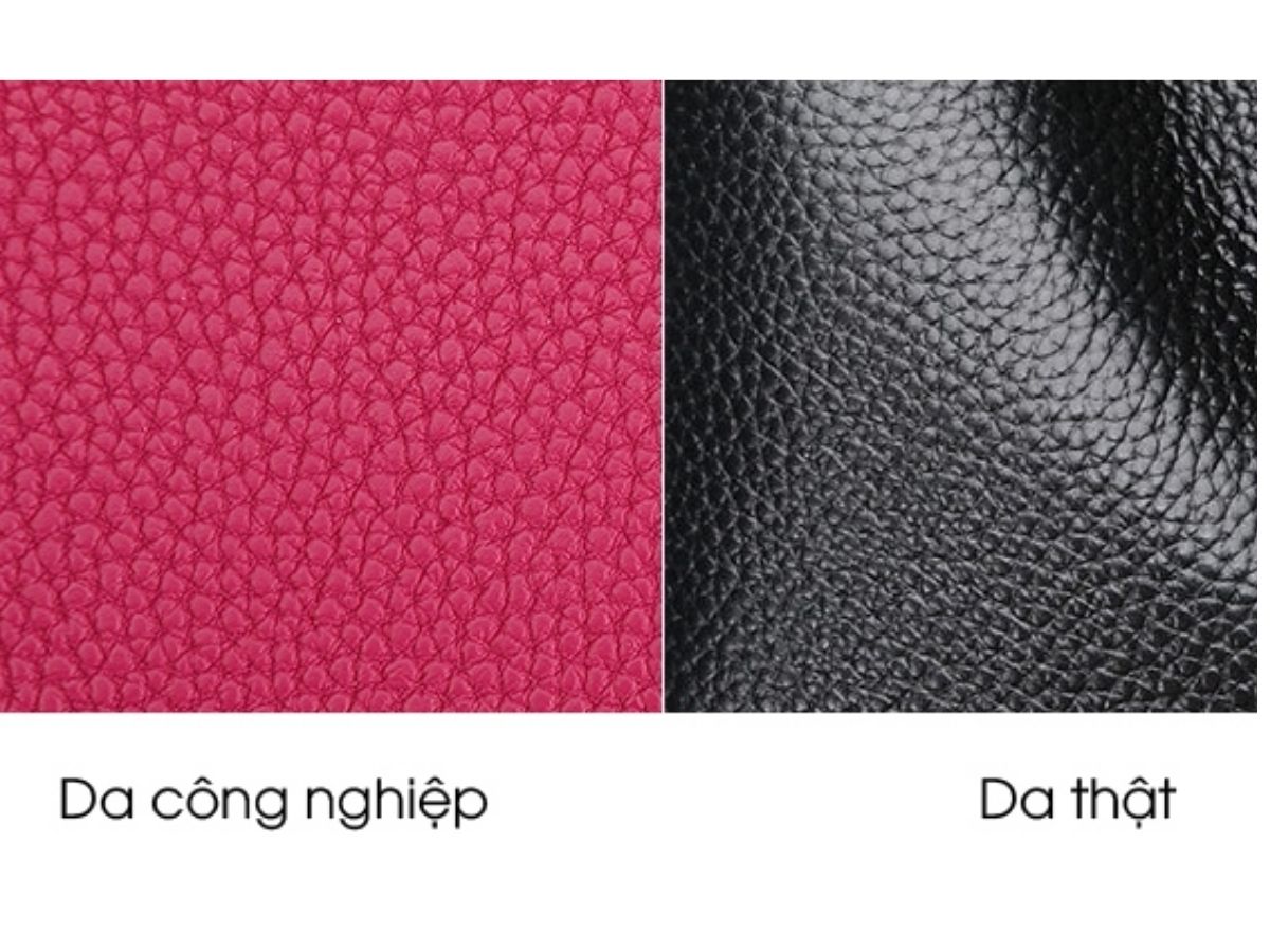 So sánh trực quan các đặc điểm của da thật và da công nghiệp