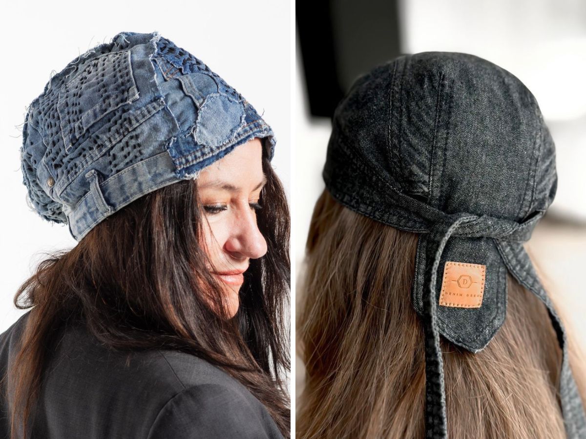 May đo quần áo cũ thành mũ beanie ấm áp