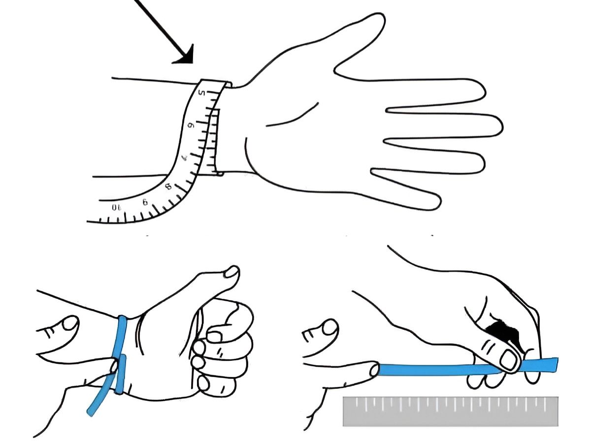Cách đo size cổ tay tại nhà theo các bước sau
