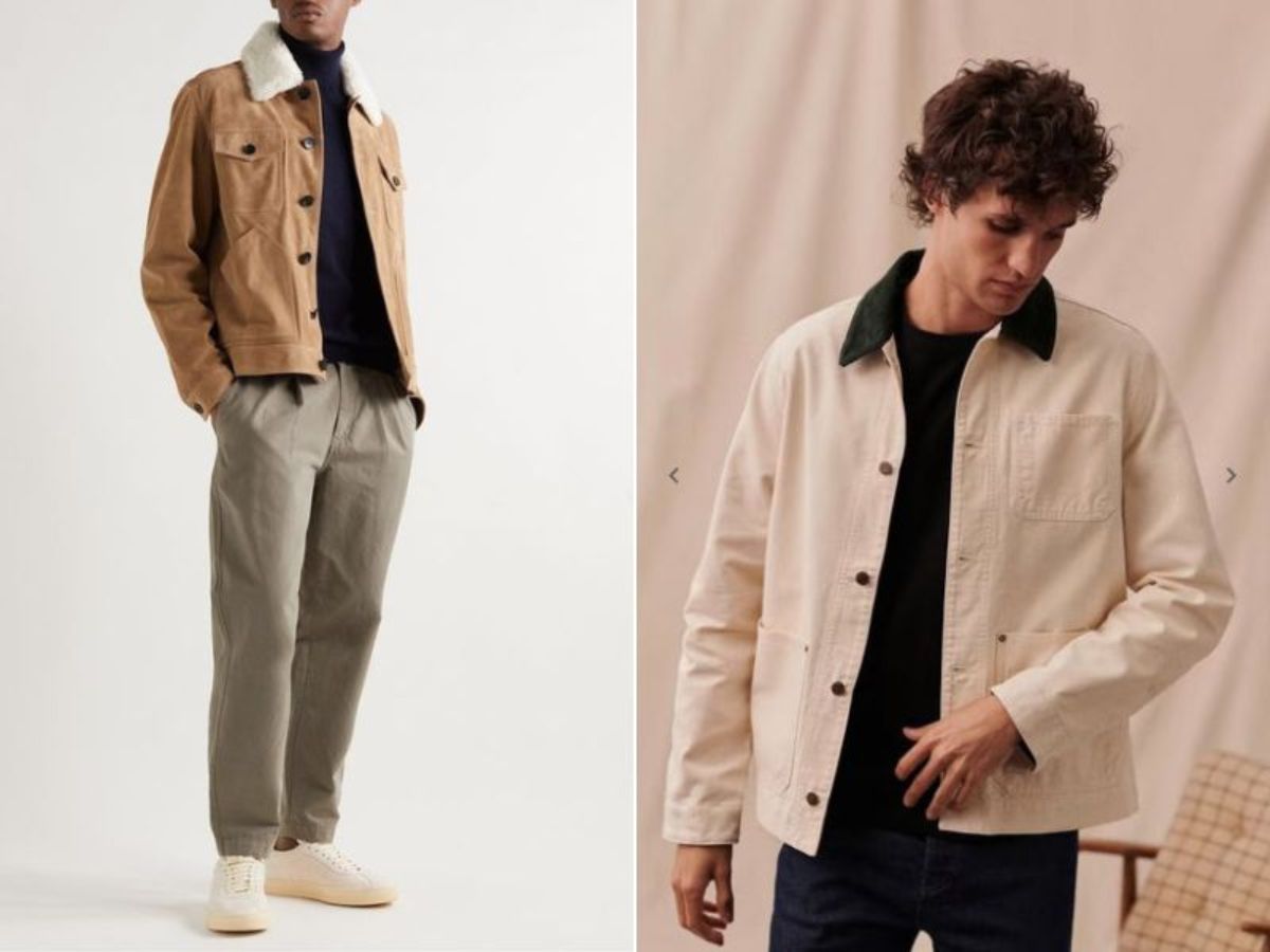 Vải kaki và áo len quá khổ oversized