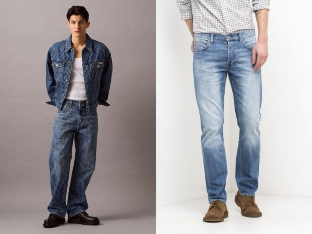Quần jeans thập niên 90 nổi bật với các from dáng đặc trưng như jeans ống suông