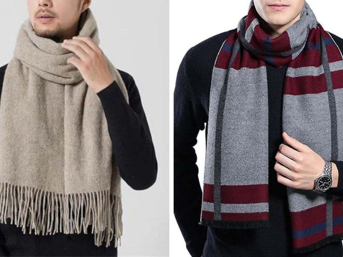 Một chiếc khăn quá to có thể khiến người có vóc dáng nhỏ bé trông lùn đi