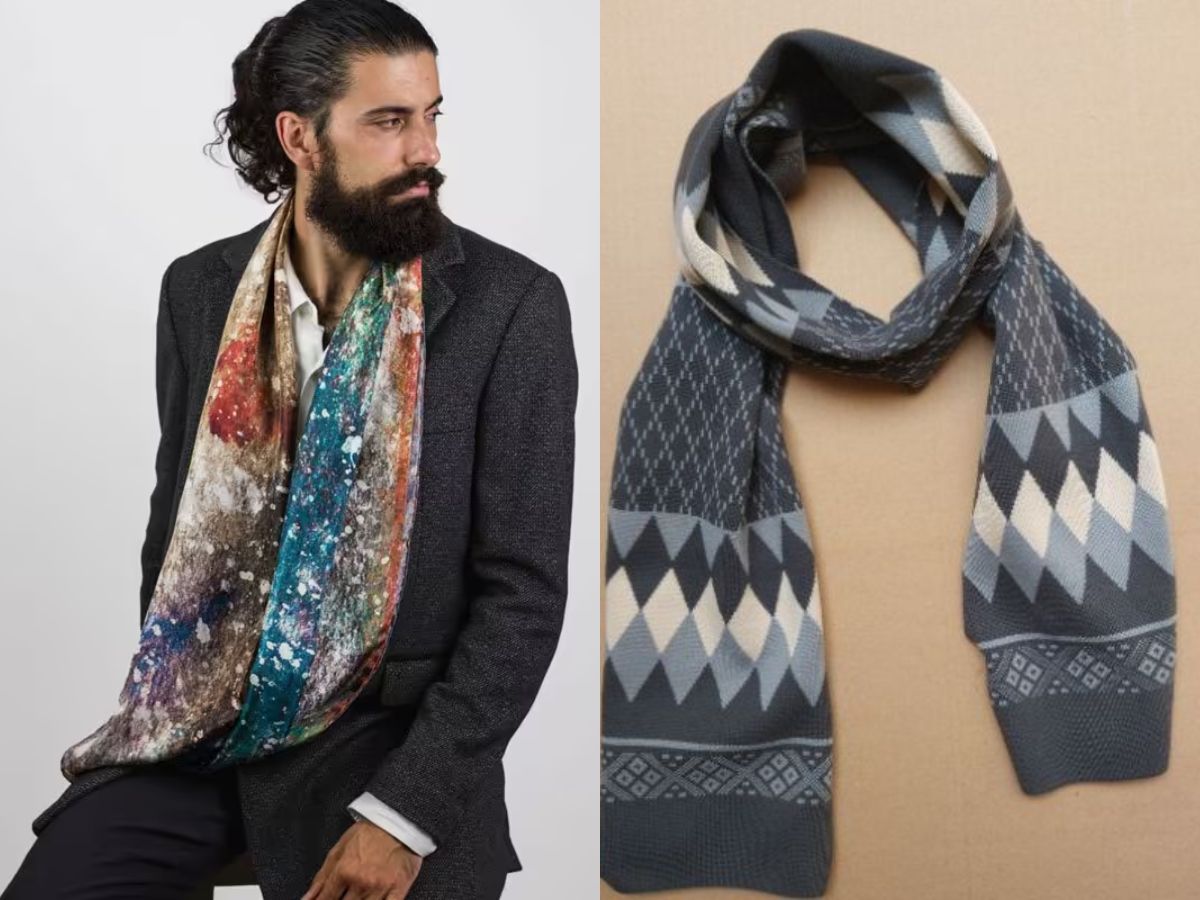 OKMEN cung cấp các mẫu khăn choàng nam làm từ chất liệu sang trọng