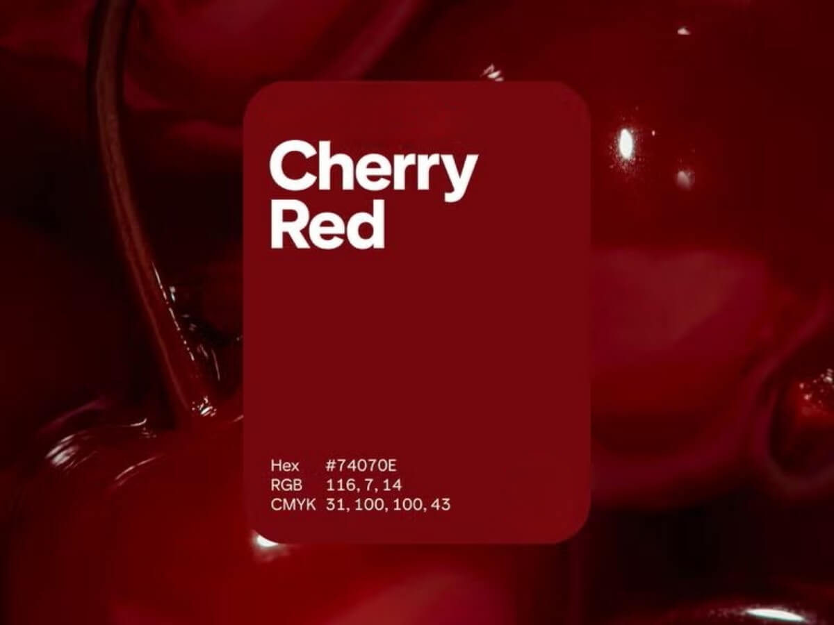 Màu Cherry Red