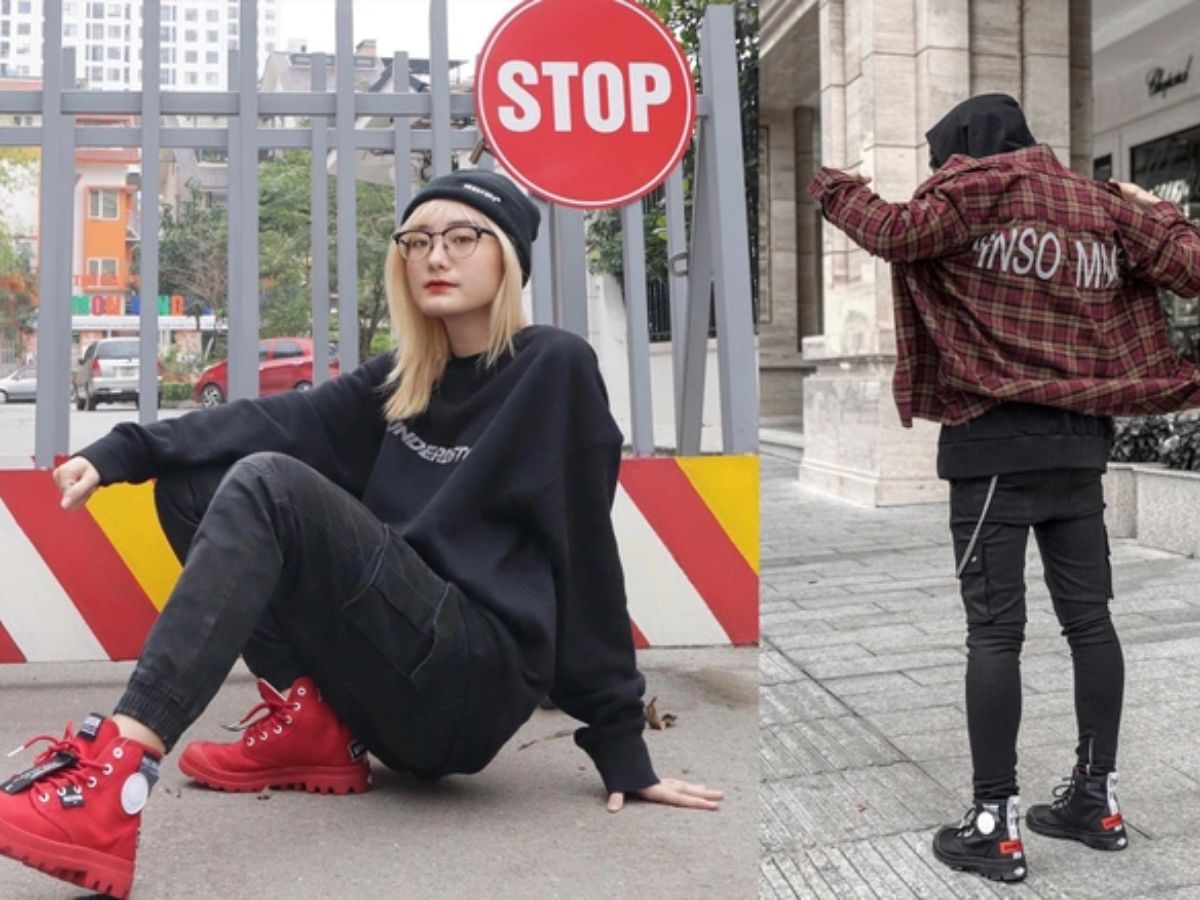 Phối đồ với giày Palladium Pampa Baggy