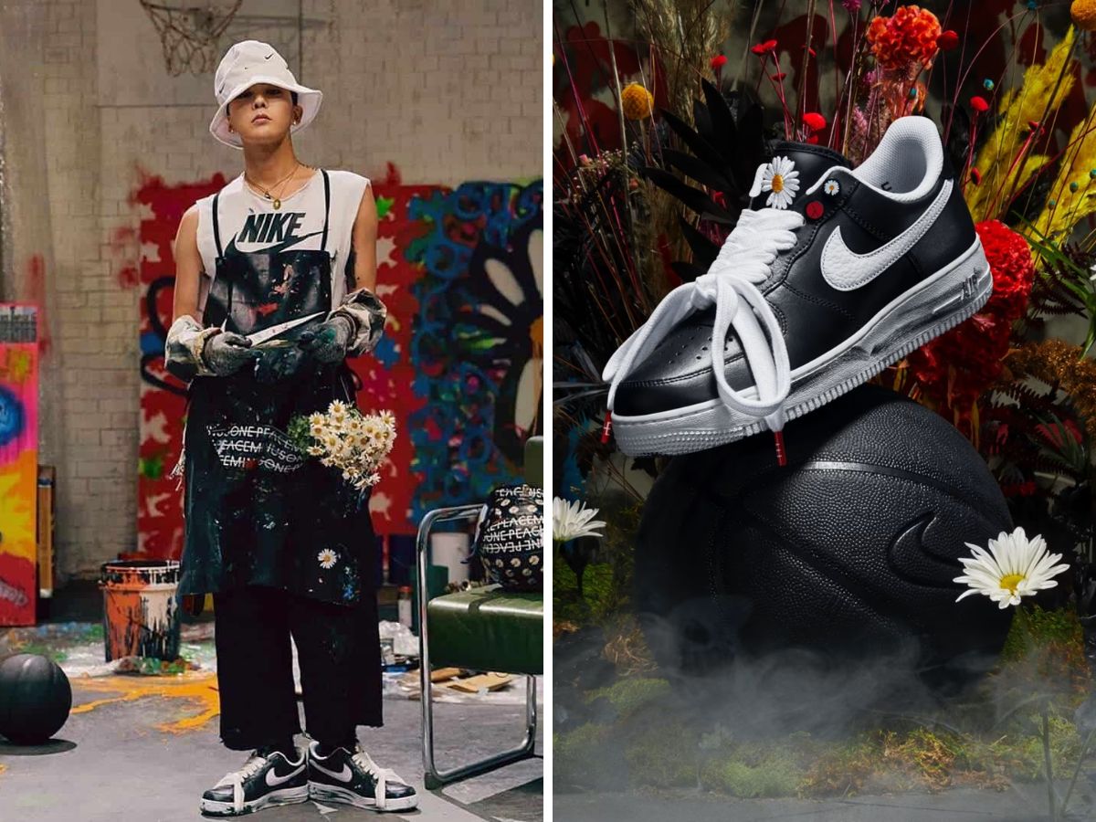 G-Dragon với Air Force 1 tạo nên hình ảnh đầy ấn tượng