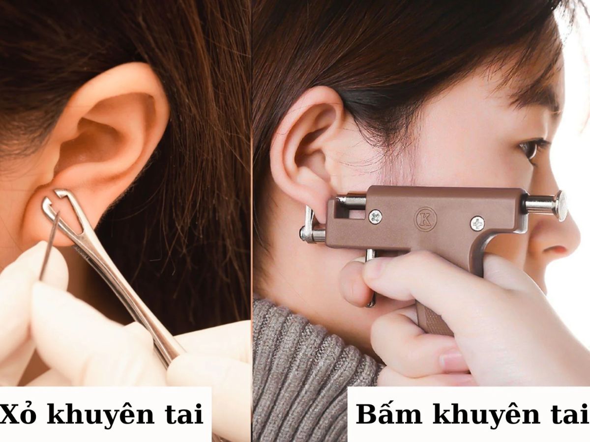 Nên chọn xỏ bằng kim y tế 1 lần giúp đảm bảo an toàn vệ sinh