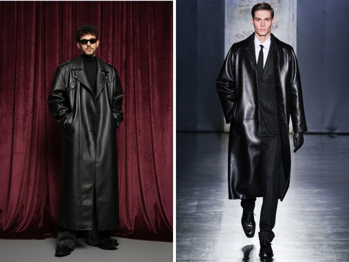 Áo khoác da dáng dài mang đến sự đẳng cấp, phong cách