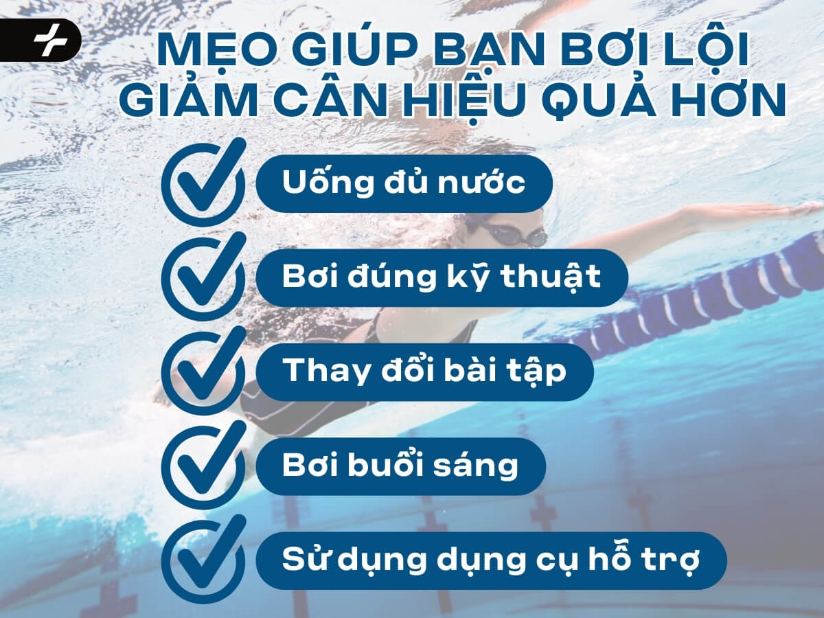 Mẹo hay giúp bạn bơi lội giảm cân hiệu quả hơn