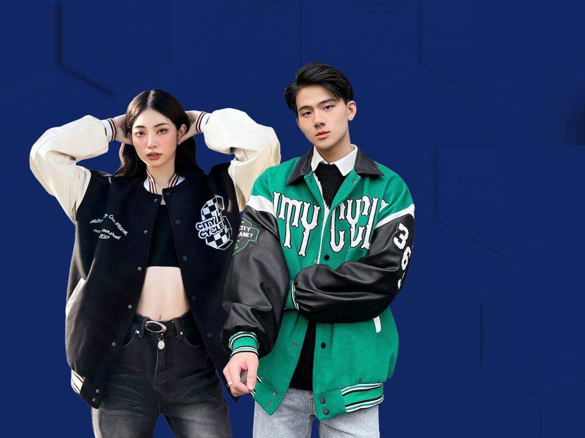 Varsity Jacket là kiểu áo có nguồn gốc từ đồng phục thể thao của các trường đại học Mỹ
