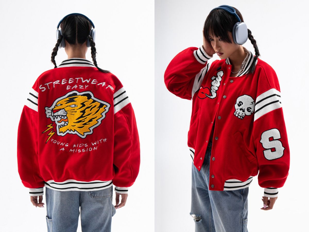 Swe với Varsity Jacket thời thượng với chất lượng bền bỉ