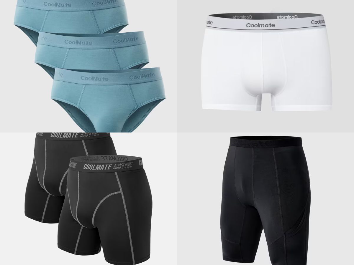 Các mẫu đồ lót nam thoáng khí từ Coolmate