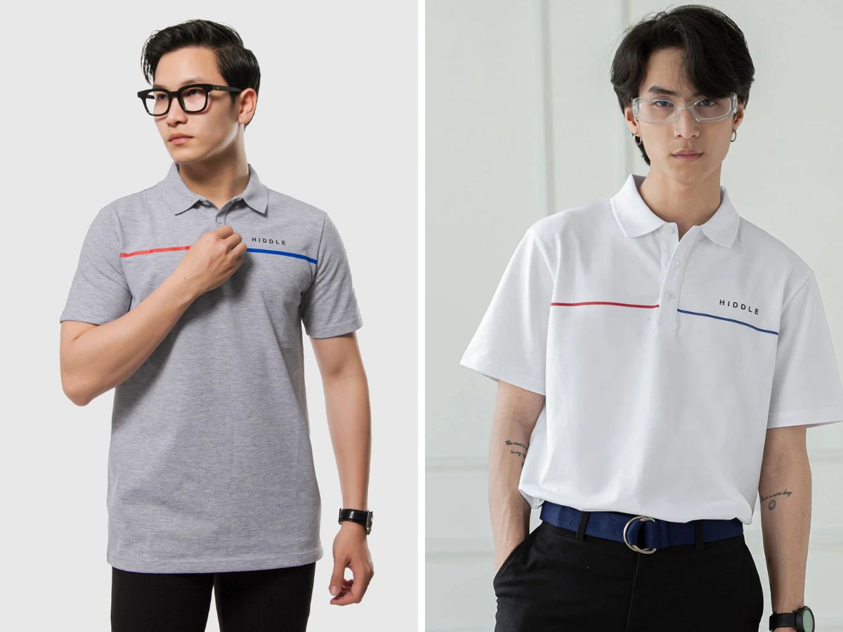 Các thiết kế polo của Hiddle khá đơn giản
