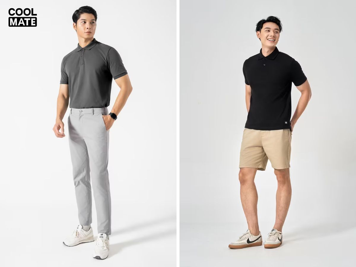 Áo polo Coolmate cũng là lựa chọn lý tưởng cho anh em