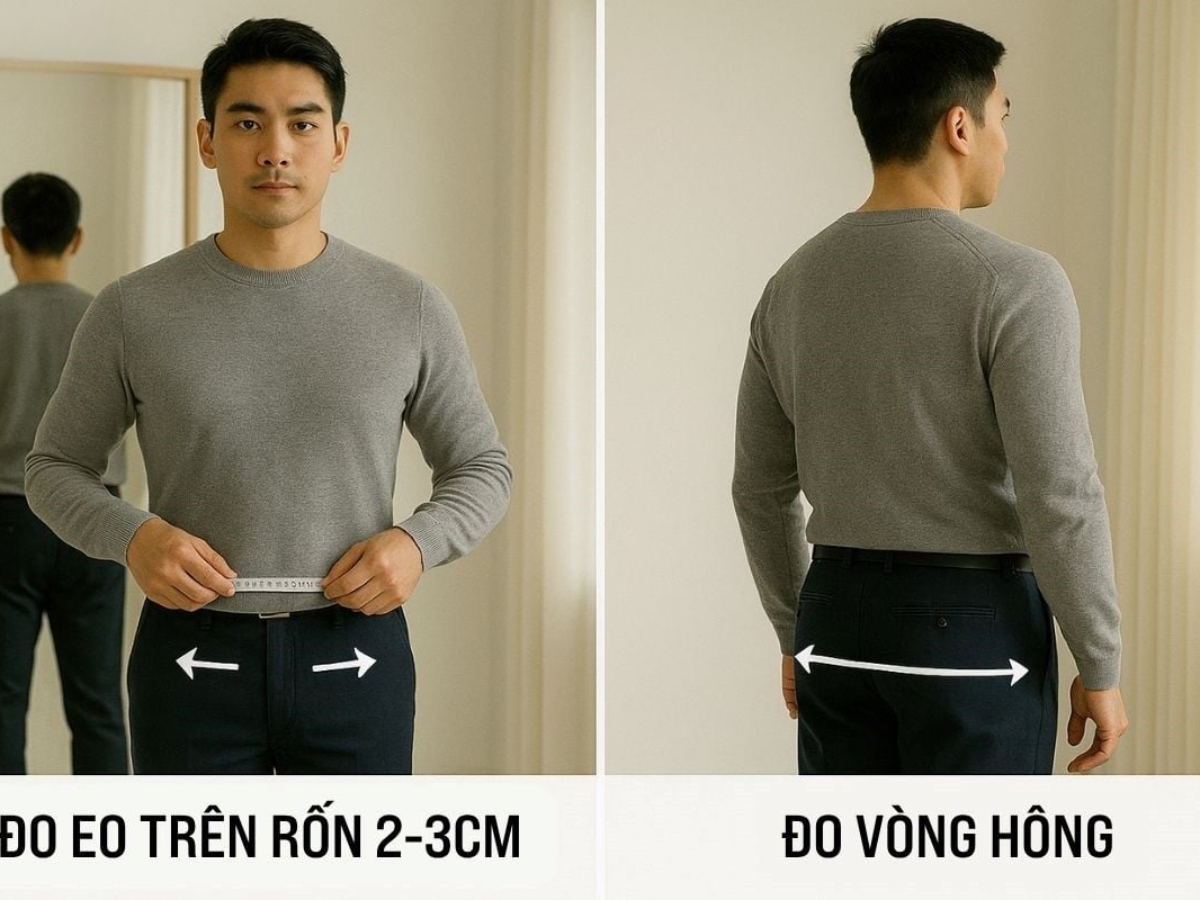 Hướng dẫn chọn size áo nam