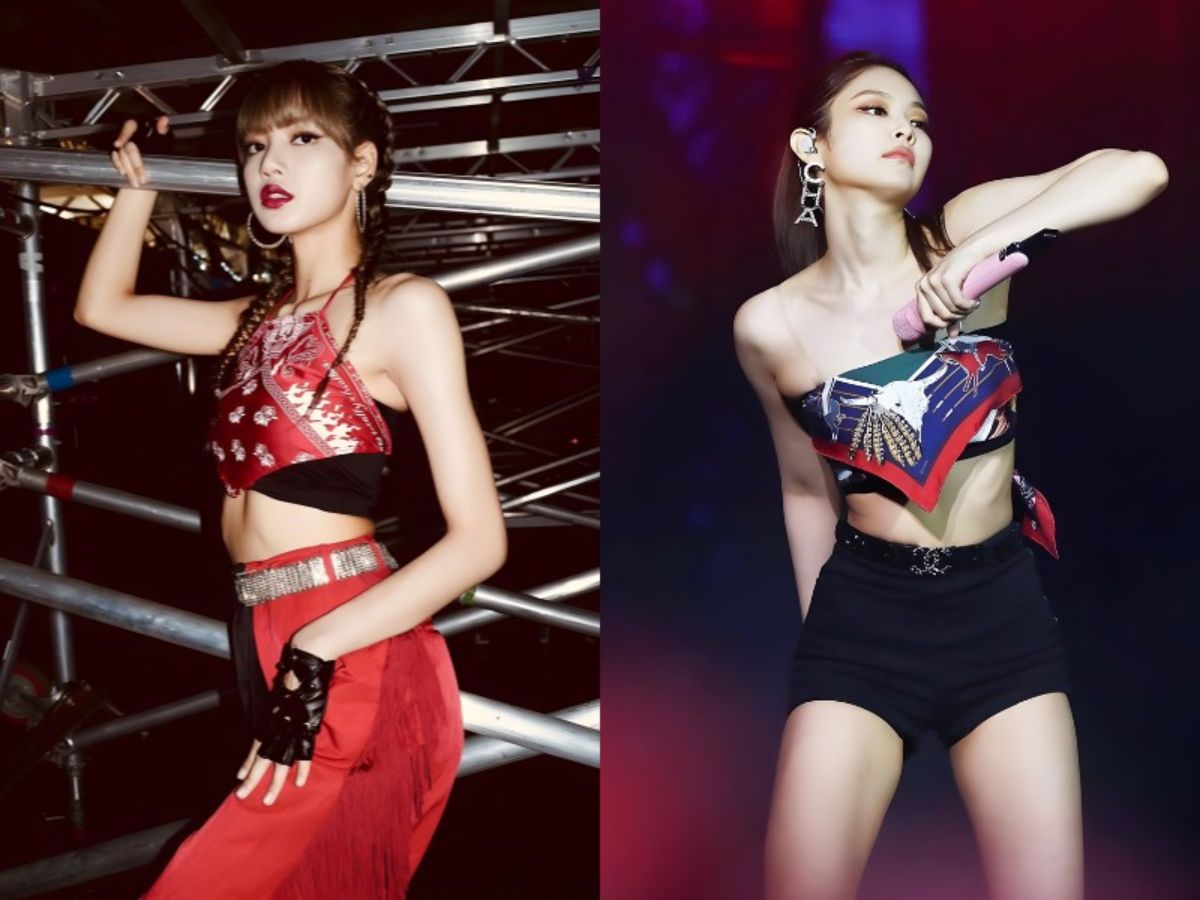 Dùng khăn bandana làm áo croptop với phong cách táo bạo