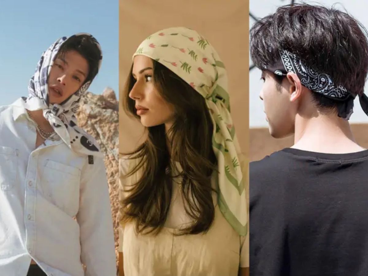 Nếu trang phục của bạn đơn giản, hãy chọn bandana nổi bật để làm điểm nhấn