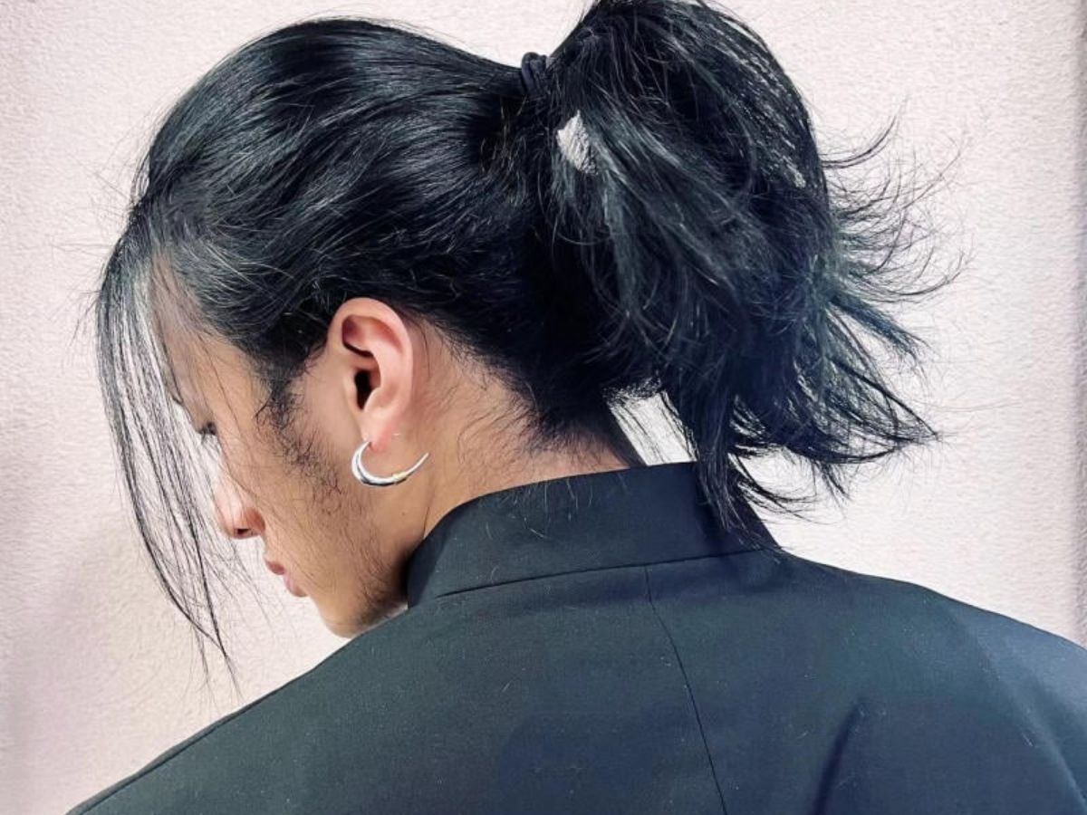 Tóc đuôi ngựa nam cho tóc dài 