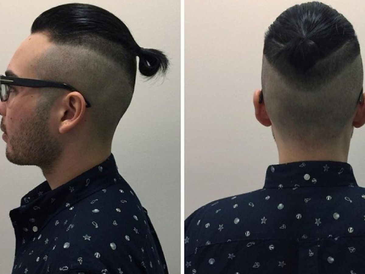 Tóc đuôi ngựa nam cho tóc ngắn 