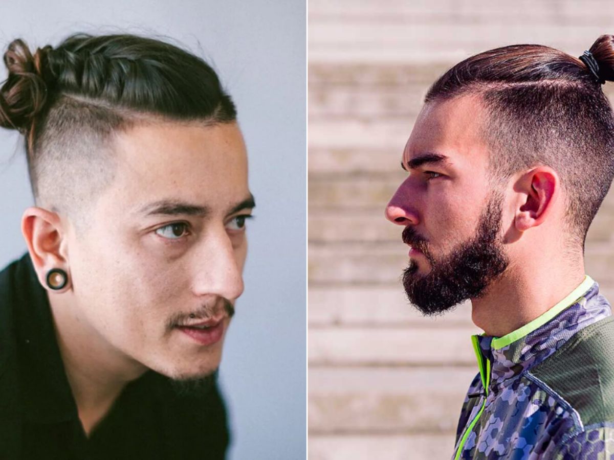 Tóc đuôi ngựa nam cạo hai bên 