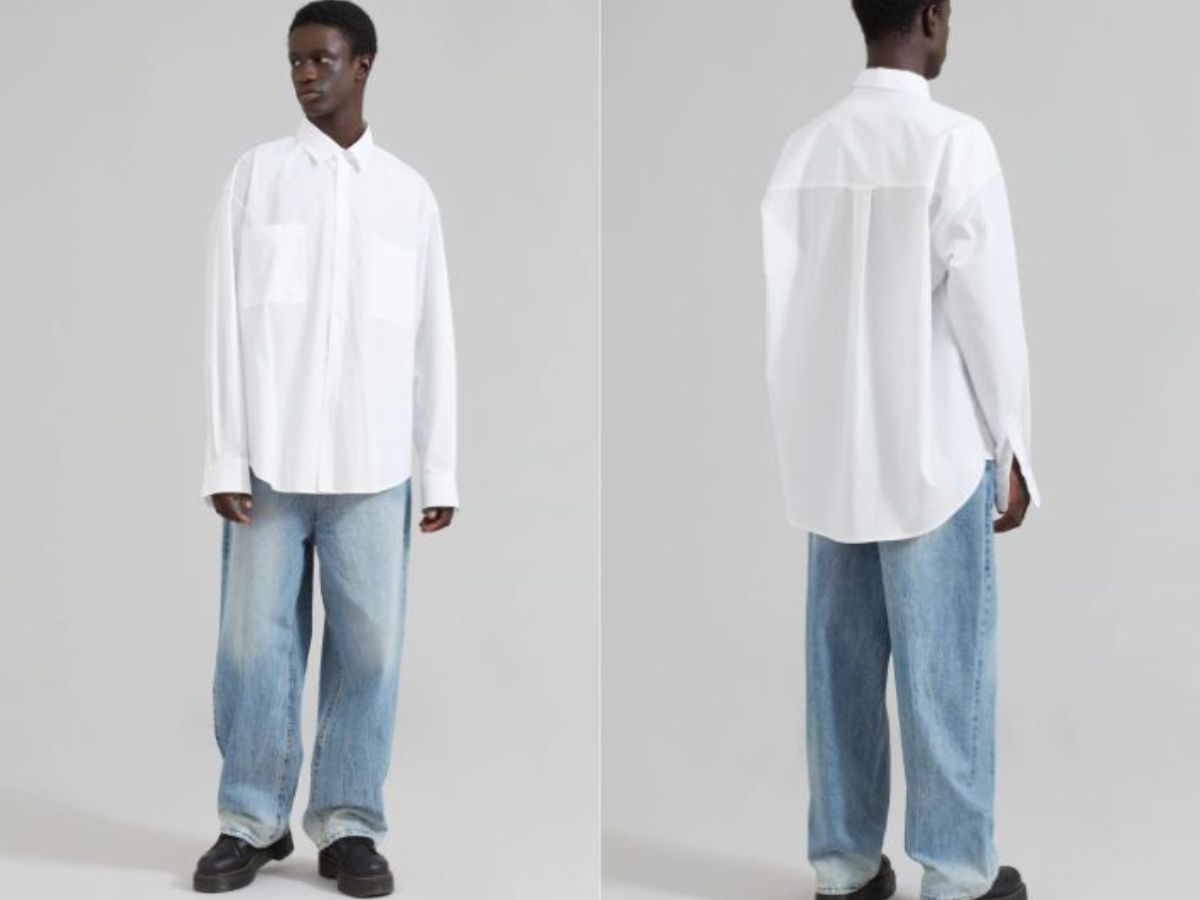 top áo sơ mi oversize nam